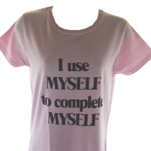 I use myself to complete myself